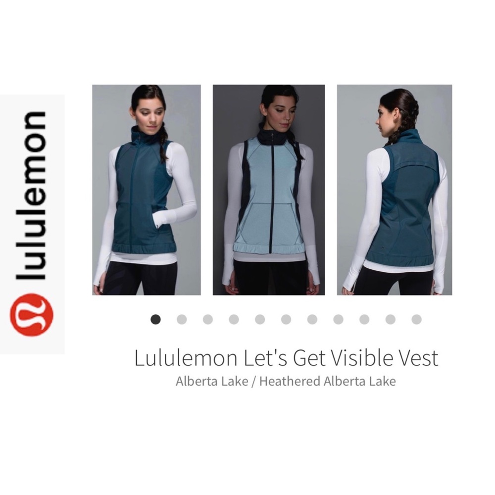 LuLuLemon Let’s Get Visible Vest. Dark Teal. Sz 8